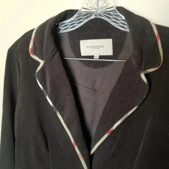 Burberry Brown Corduroy Blazer Single Breasted - Picture 12 of 14